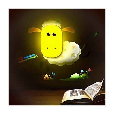 9 * 6 * Zábavné hranie s Creative Spirit Inteligentné ovládanie svetla Malé nočné svetlo Detské nástenné lampy 9 * 6 * Zábavné hranie s Creative Spirit Inteligentné ovládanie svetla Malé nočné svetlo Detské nástenné lampy