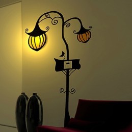 Tekvicová plastová svetelná a kreatívna 3D nástenná papierová lampa odolná voči vysokej teplote