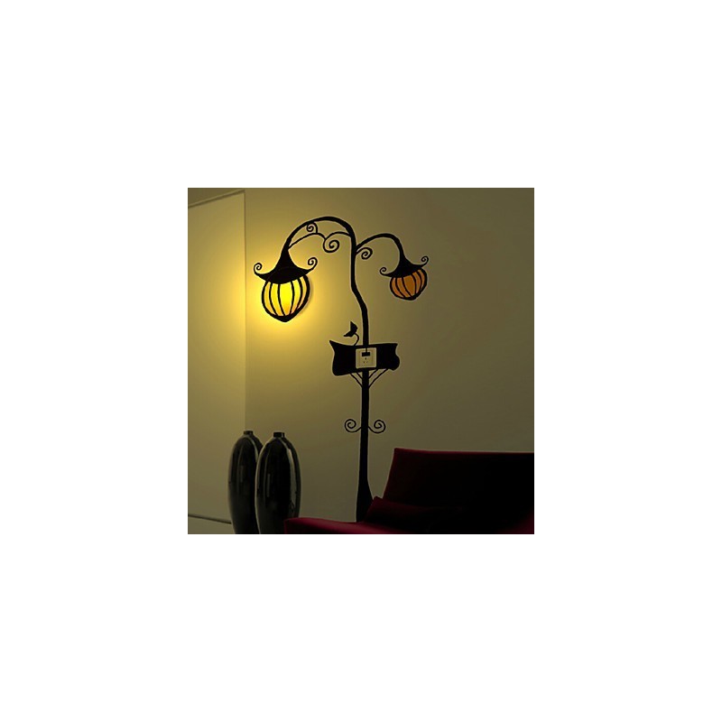 Tekvicová plastová svetelná a kreatívna 3D nástenná papierová lampa odolná voči vysokej teplote