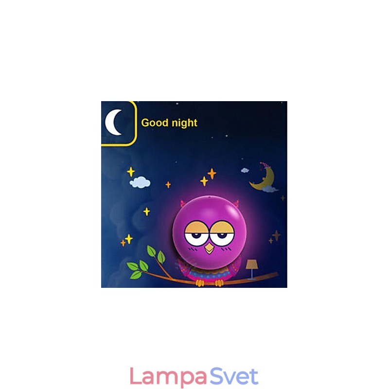 Svetlo ovládané nástenné svietidlo OWL Súčasná kreatívna 3D nástenná nástenná lampa