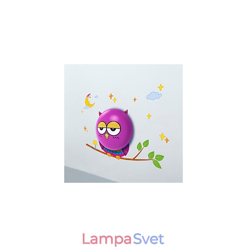 Svetlo ovládané nástenné svietidlo OWL Súčasná kreatívna 3D nástenná nástenná lampa