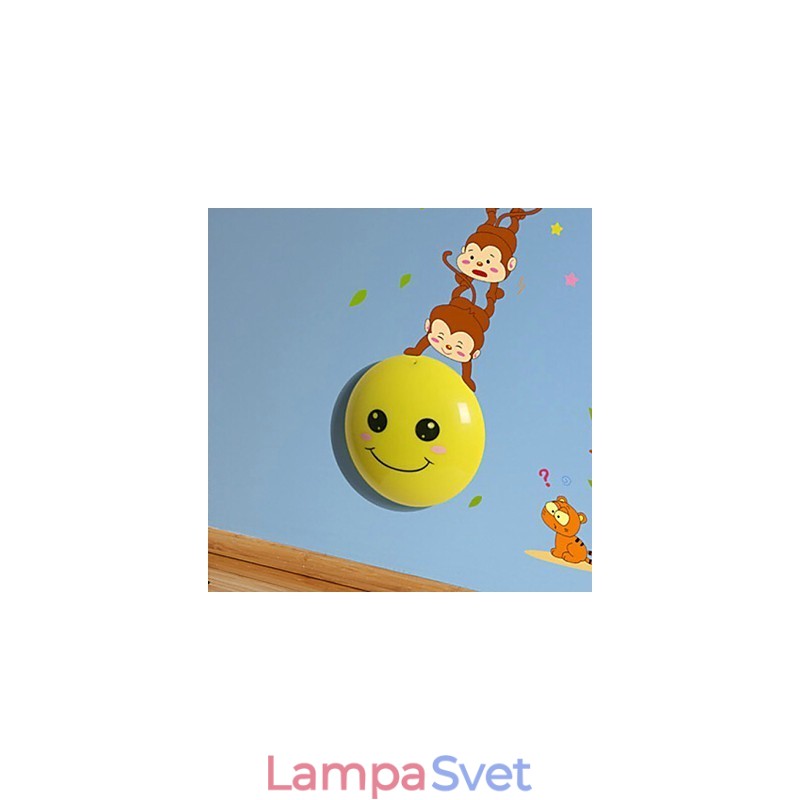 Samolepky na stenu Monkeys svetlom aktivovaná inteligentná indukčná smetope ozdobná nástenná lampa