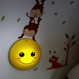 Samolepky na stenu Monkeys svetlom aktivovaná inteligentná indukčná smetope ozdobná nástenná lampa
