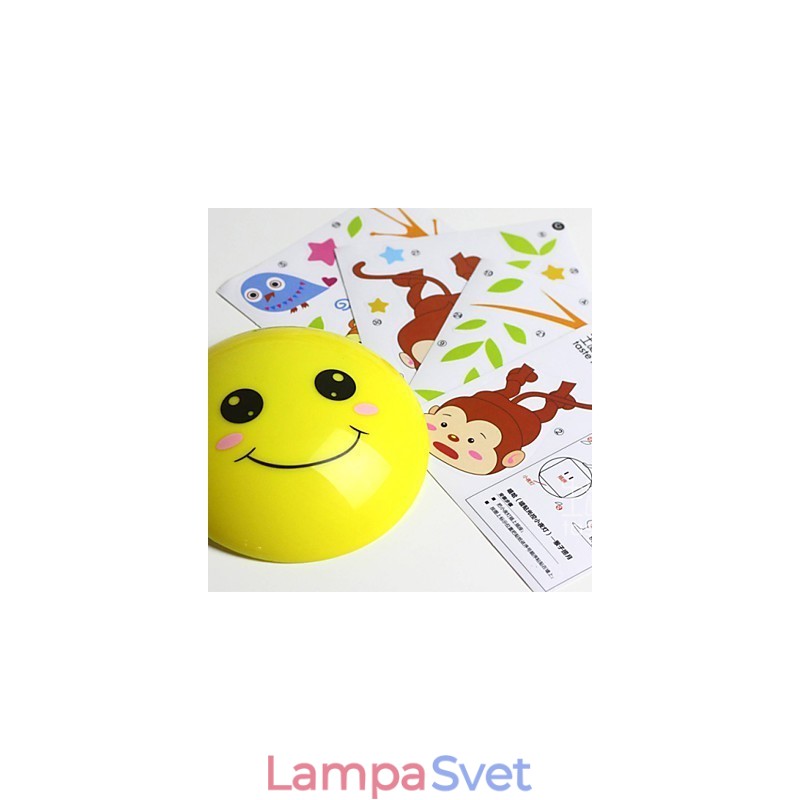 Samolepky na stenu Monkeys svetlom aktivovaná inteligentná indukčná smetope ozdobná nástenná lampa