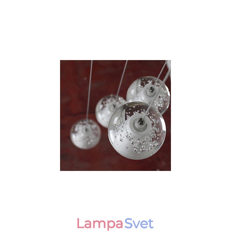 Moderné závesné svietidlo Závesná lampa G4 Retroifit 7 svetiel Chrómovaný krištáľ na schodisko