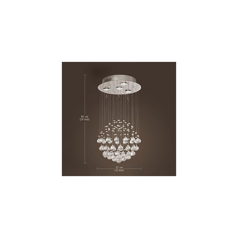 Luster Luxury Modern Crystal 4 Lights