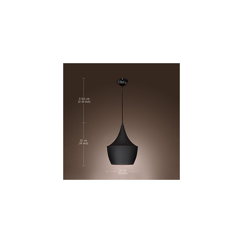 Závesné svetlo Retro Vintage Tom Dixon Design Black