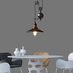 Závesné svetlá Rustic Lodge Vintage Retro vidiecka garáž kovová