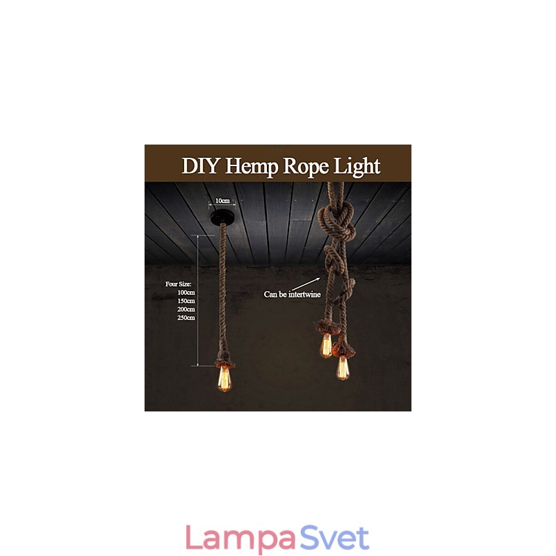 1 Ľahké DIY umelecké konopné lano Ľahké kreatívne konopné lano