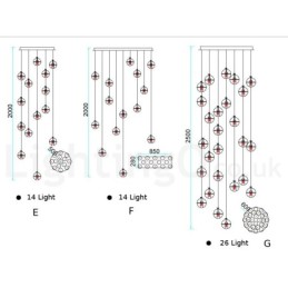 Creative Engineering Stage Meteorer Závesné svietidlo s krištáľovou guľou