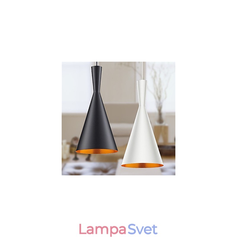 Závesné svietidlo Retro Vintage Tom Dixon Design Black White Závesné lampy typu C Cafe