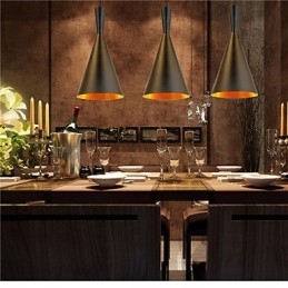 Závesné svietidlo Retro Vintage Tom Dixon Design Black White Závesné lampy typu C Cafe