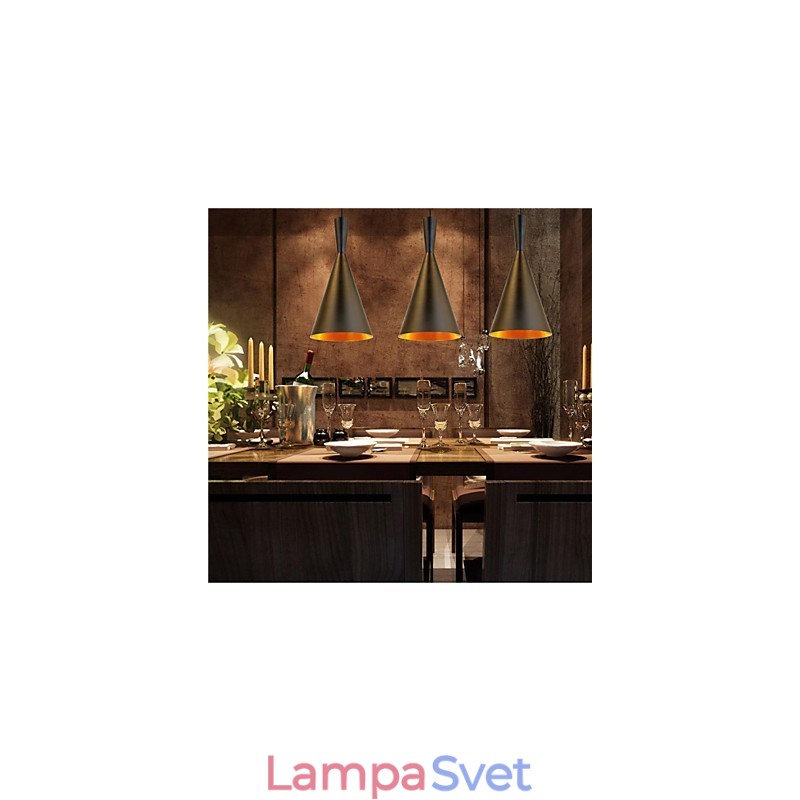 Závesné svietidlo Retro Vintage Tom Dixon Design Black White Závesné lampy typu C Cafe