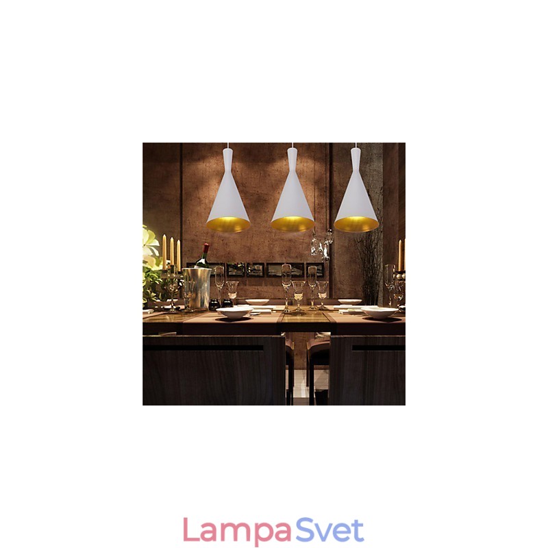 Závesné svietidlo Retro Vintage Tom Dixon Design Black White Závesné lampy typu C Cafe