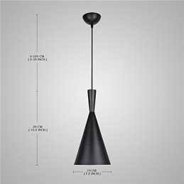Závesné svietidlo Retro Vintage Tom Dixon Design Black White Závesné lampy typu C Cafe