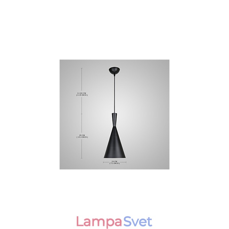 Závesné svietidlo Retro Vintage Tom Dixon Design Black White Závesné lampy typu C Cafe