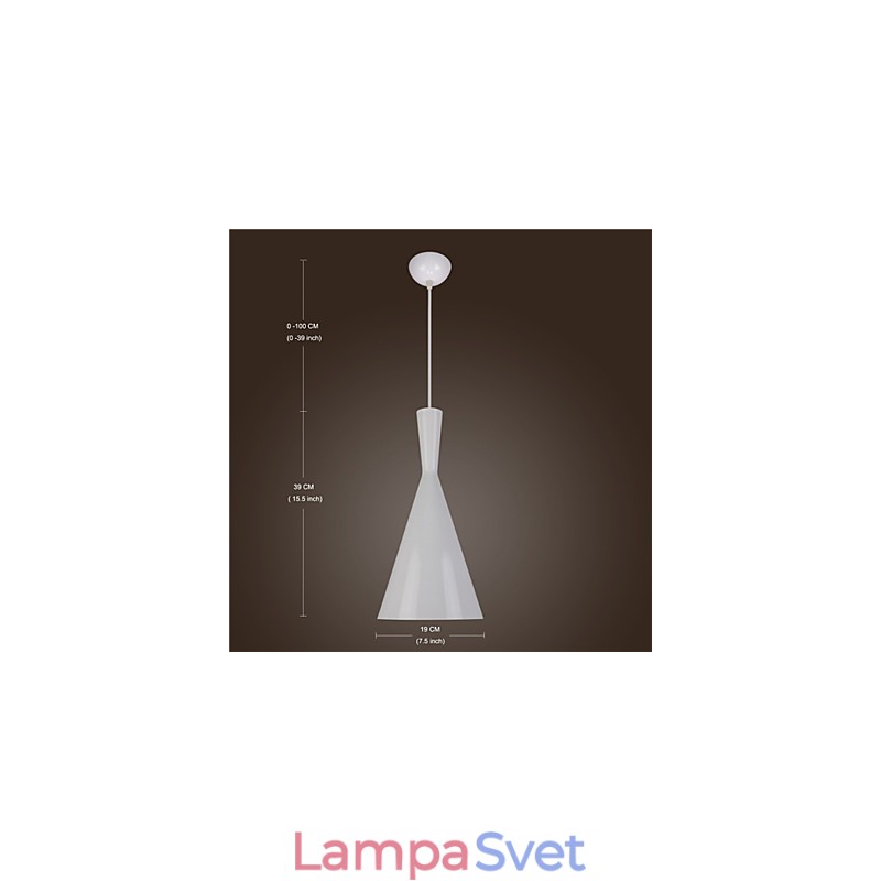 Závesné svietidlo Retro Vintage Tom Dixon Design Black White Závesné lampy typu C Cafe