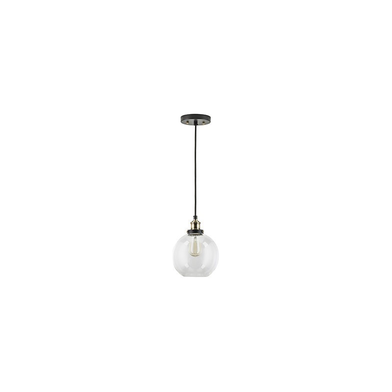 Závesná lampa Industrial Factory Starožitná mosadz Jedno svietidlo Sklenené tienidlo Závesné svetlo kaviarne