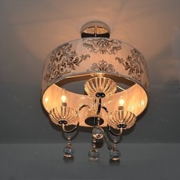 Moderný súčasný krištáľový galvanicky pokovovaný luster