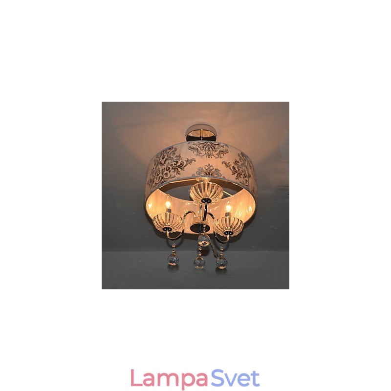 Moderný súčasný krištáľový galvanicky pokovovaný luster