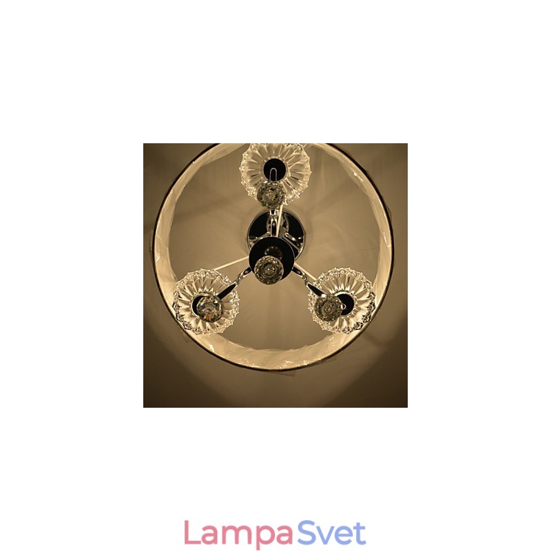 Moderný súčasný krištáľový galvanicky pokovovaný luster