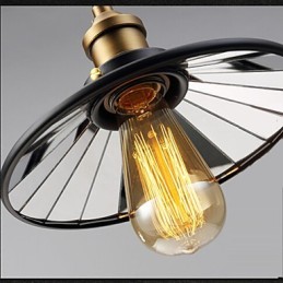 Vintage Pully Pendant Light 3 Island Foyer Metal+ Galss vnútorné tienidlo