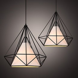 Podkrovie Priemyselná veterná obnova starovekých spôsobov Kované lampy Lampáše Luster vtáčej klietky