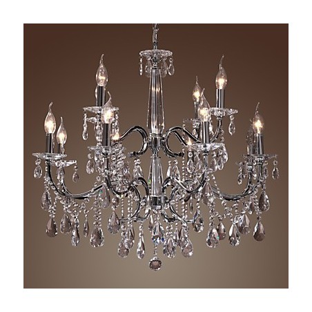 Luster Crystal Modern 2 Tiers Living 12 Lights Luster Crystal Modern 2 Tiers Living 12 Lights