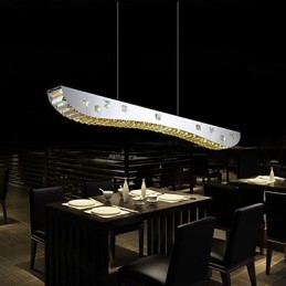 Krištáľový prívesok Light Chrómový kovový prívesok Light Jantar alebo Clear Crystal