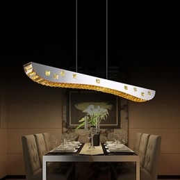 Krištáľový prívesok Light Chrómový kovový prívesok Light Jantar alebo Clear Crystal