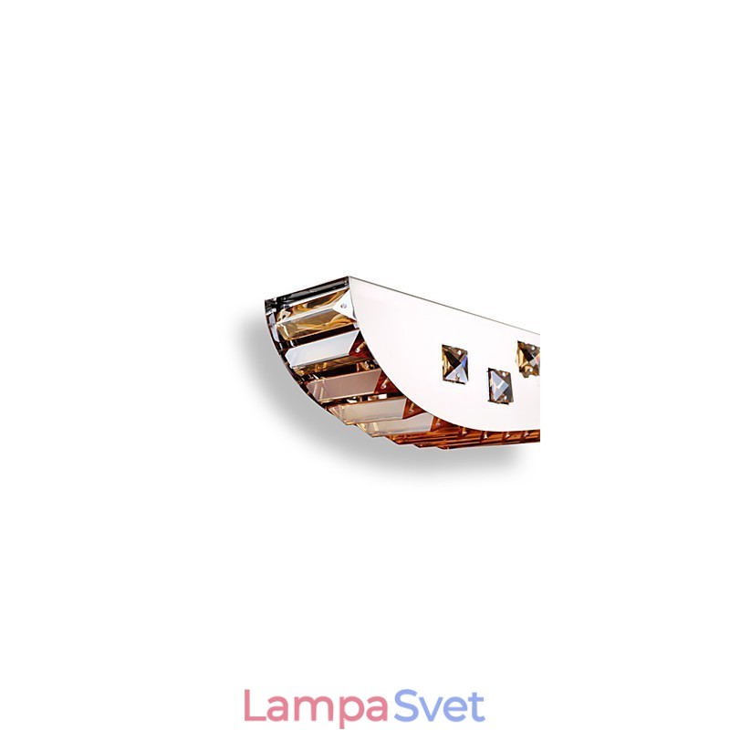 Krištáľový prívesok Light Chrómový kovový prívesok Light Jantar alebo Clear Crystal
