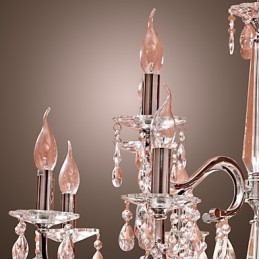 Luster Crystal Modern 2 Tiers Living 12 Lights