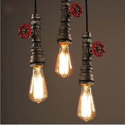Retro závesná lampa Úloha Ofing Loft Dekorácia Vidiecka priemyselná fajka Závesná lampa