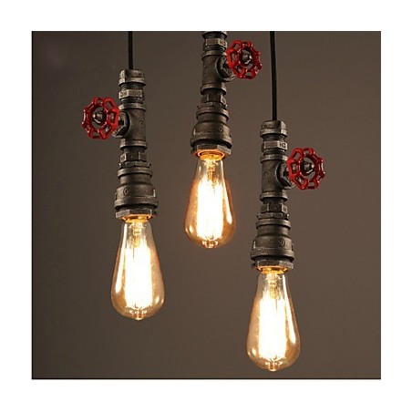 Retro závesná lampa Úloha Ofing Loft Dekorácia Vidiecka priemyselná fajka Závesná lampa Retro závesná lampa Úloha Ofing Loft Dekorácia Vidiecka priemyselná fajka Závesná lampa