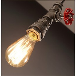 Retro závesná lampa Úloha Ofing Loft Dekorácia Vidiecka priemyselná fajka Závesná lampa