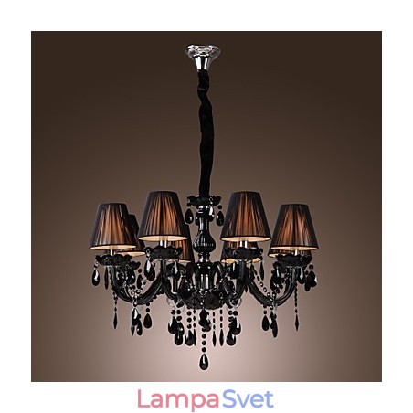 Luster Luxury Modern Black Crystal Living 8 svietidiel Luster Luxury Modern Black Crystal Living 8 svietidiel