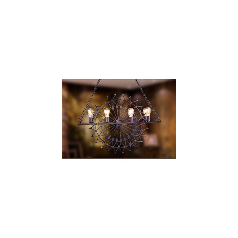 Závesná lampa s kolesom mrakodrapu v priemyselnom štýle
