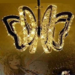 Motýlia lampa Moderná luxusná krištáľová lampa 8