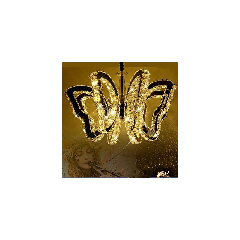 Motýlia lampa Moderná luxusná krištáľová lampa 8