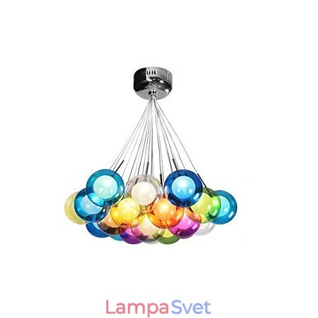 Moderné farebné sklenené závesné svietidlo Bubble Globe s 19 svetlami Moderné farebné sklenené závesné svietidlo Bubble Globe s 19 svetlami