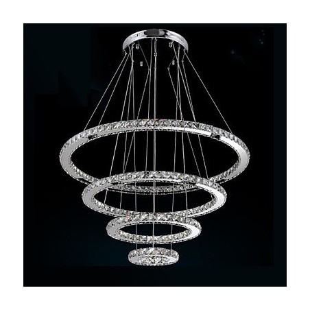 Moderné závesné svietidlo číre krištáľové stropné lusterové svietidlo s D100CM+D80CM+D60CM+D40CM Moderné závesné svietidlo číre krištáľové stropné lusterové svietidlo s D100CM+D80CM+D60CM+D40CM
