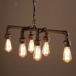 Edison Retro Loft Style Vintage priemyselný prívesok Ľahký kov svietidlo na vodnú fajku Lampara Colgantes