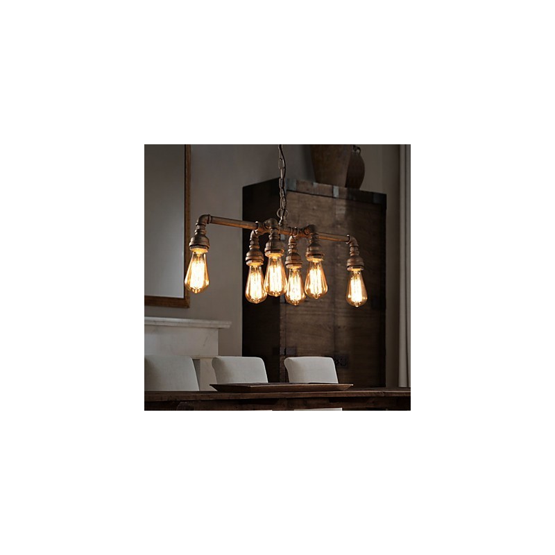 Edison Retro Loft Style Vintage priemyselný prívesok Ľahký kov svietidlo na vodnú fajku Lampara Colgantes