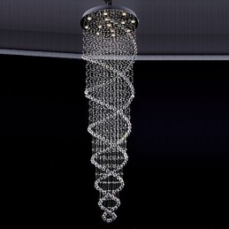 Stropné krištáľové závesné svietidlá 13 svetiel Moderné strieborné Canpoy Transparentné K9 Crystal svietidlá