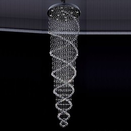 Stropné krištáľové závesné svietidlá 13 svetiel Moderné strieborné Canpoy Transparentné K9 Crystal svietidlá