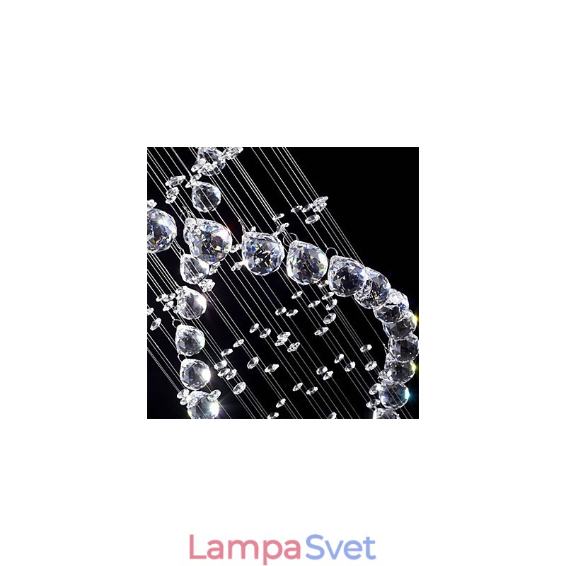 Stropné krištáľové závesné svietidlá 13 svetiel Moderné strieborné Canpoy Transparentné K9 Crystal svietidlá