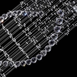 Stropné krištáľové závesné svietidlá 13 svetiel Moderné strieborné Canpoy Transparentné K9 Crystal svietidlá