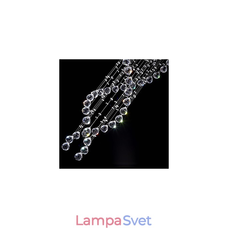 Stropné krištáľové závesné svietidlá 13 svetiel Moderné strieborné Canpoy Transparentné K9 Crystal svietidlá