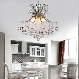 Závesné svietidlo Luxusné moderné Crystal Living 6 svetiel