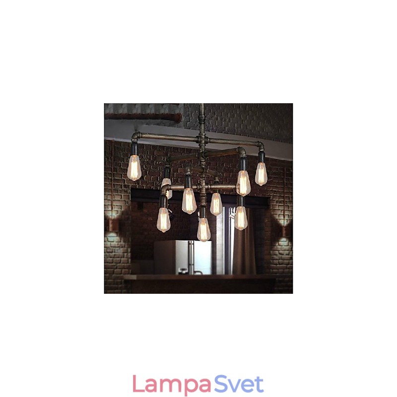Tradičné klasické retro retro lucerna vidiecka maľba s kovovým príveskom